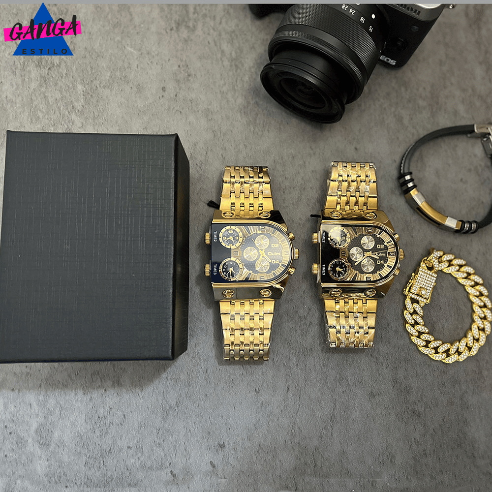 Luxury Gold® watch + 2 Free Bracelets