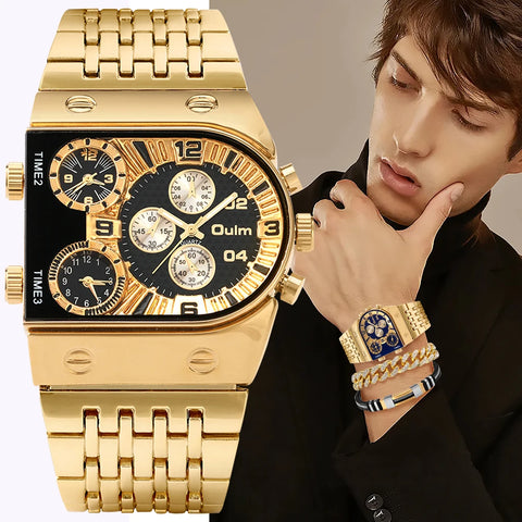 2 Reloj LUXURY-GOLD® Men + Pulseras de regalo🎁