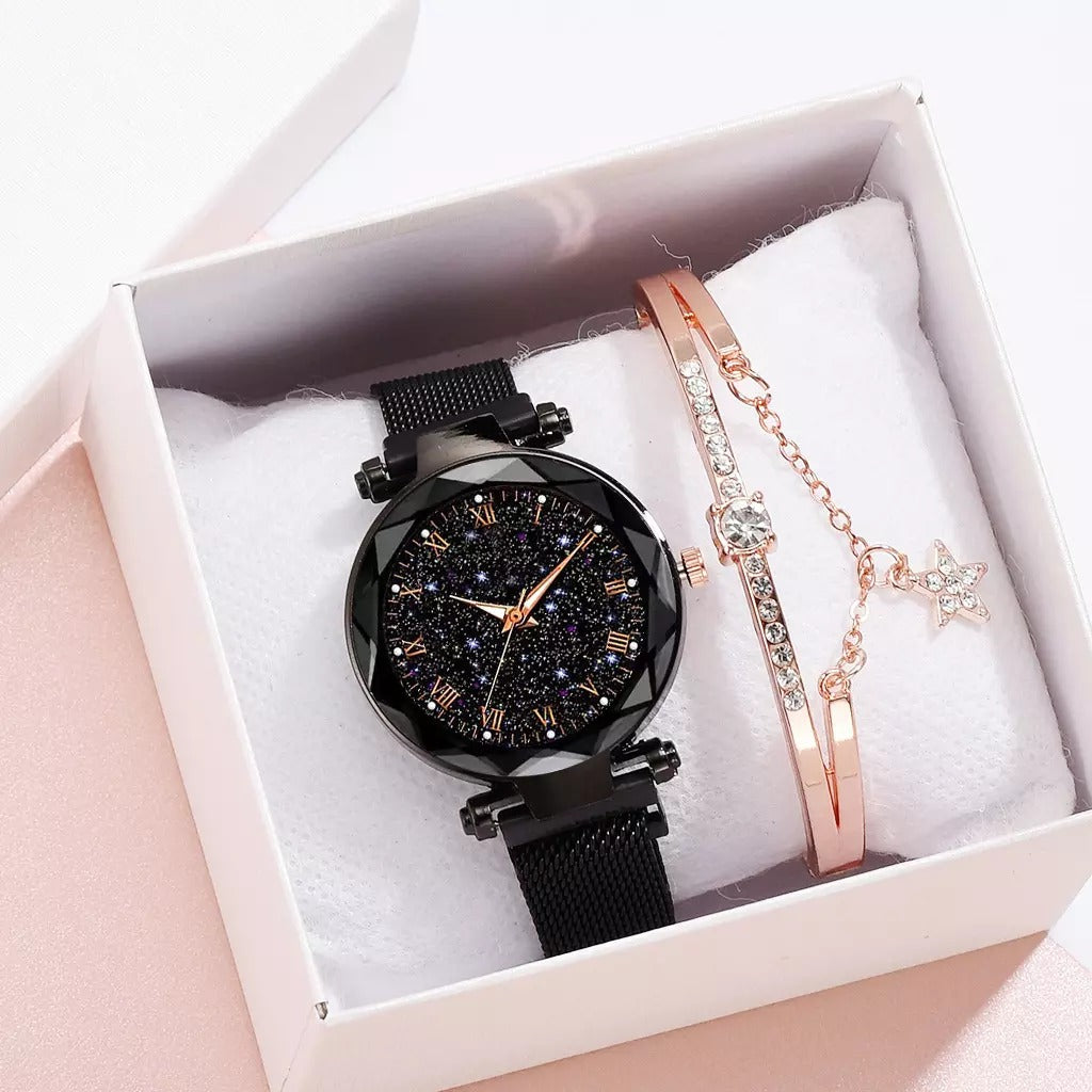 Reloj Estelar™ 2022 Mujer Negro, Azul, Morado, + Pulsera Gratis